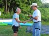 Winning a kayak race in his eighties was a highlight for Fred.