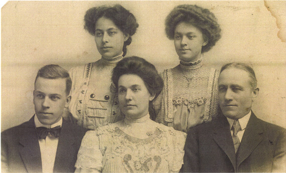 Martin Hector and his family